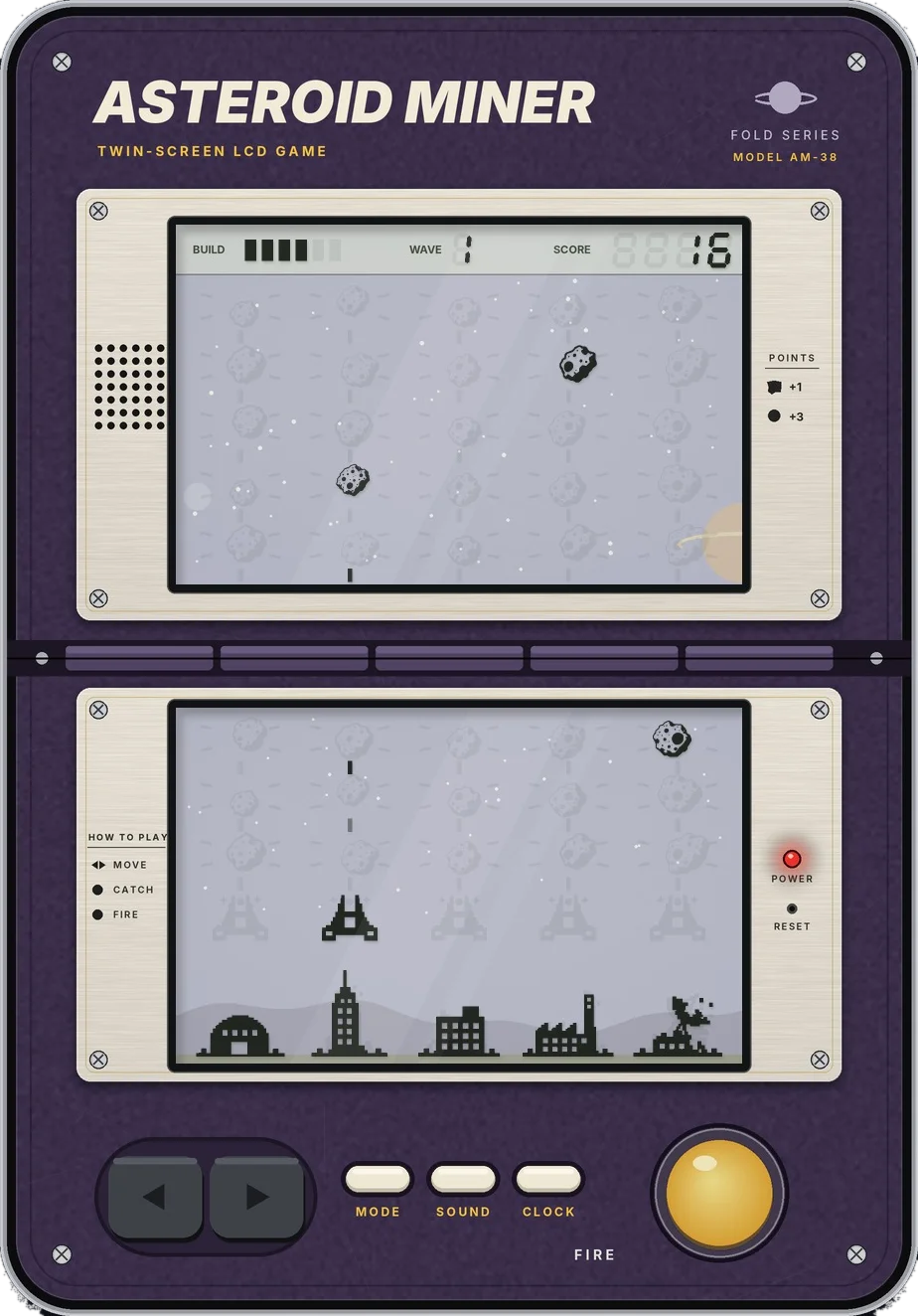Asteroid Miner console, unfolded