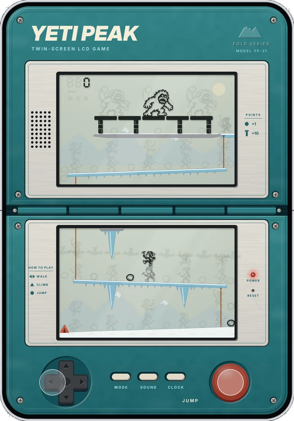 Yeti Peak console, unfolded